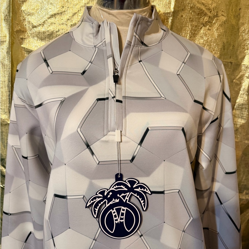 Stylish Geometric Patterned Pullover - image 2